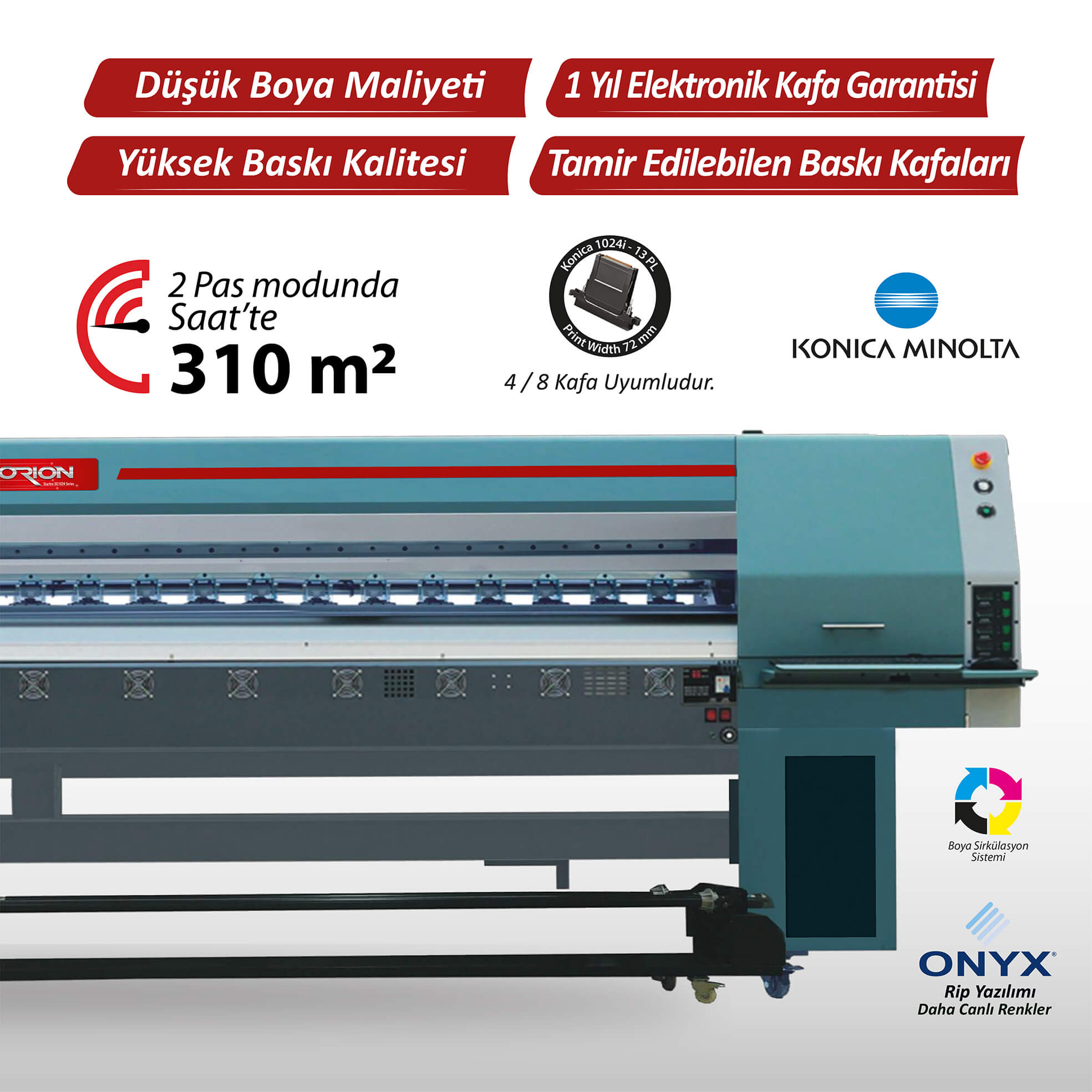 Partner Orion Eco Konica 1024i / 13 PL (4-8 Kafa)